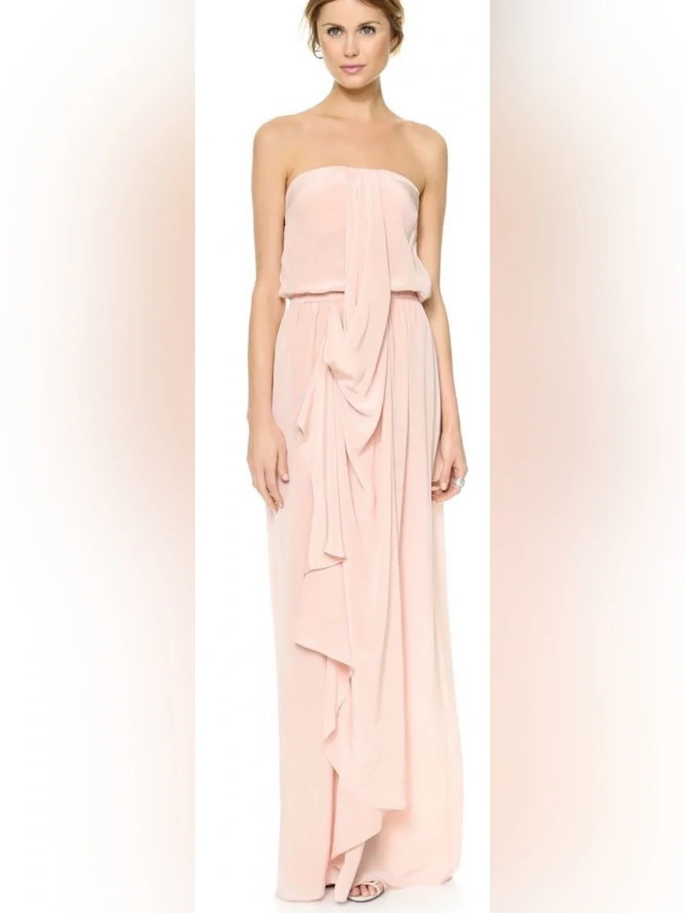 zimmermann blush pink dress Zimmerman Blush Pink Ruffled Dress by Zimmermann